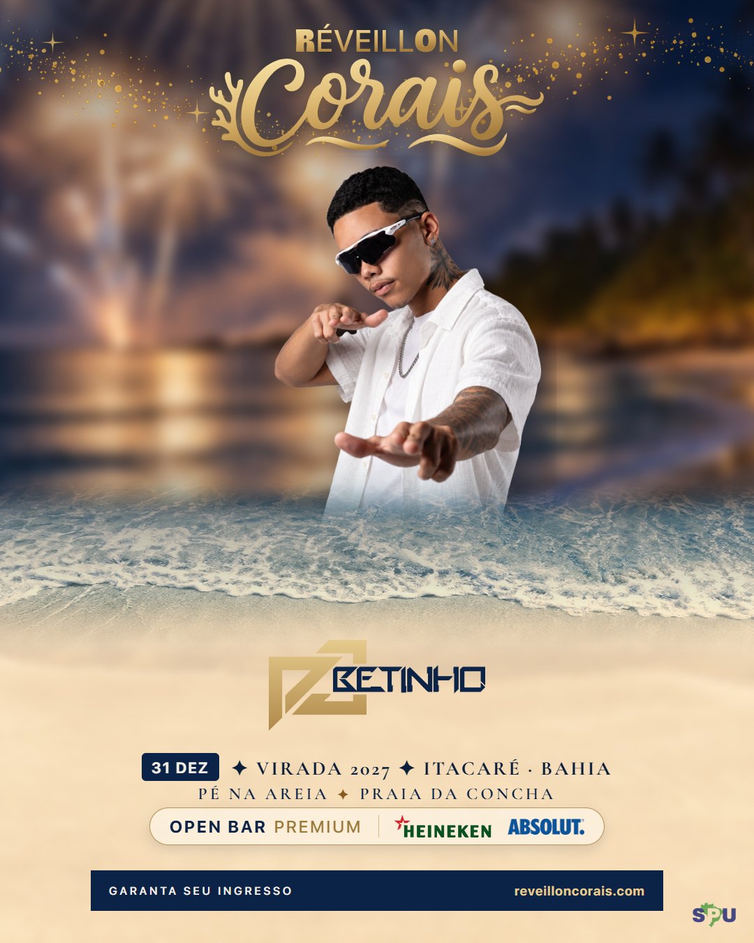 DJ Betinho, atração do Réveillon Corais 2027 em Itacaré